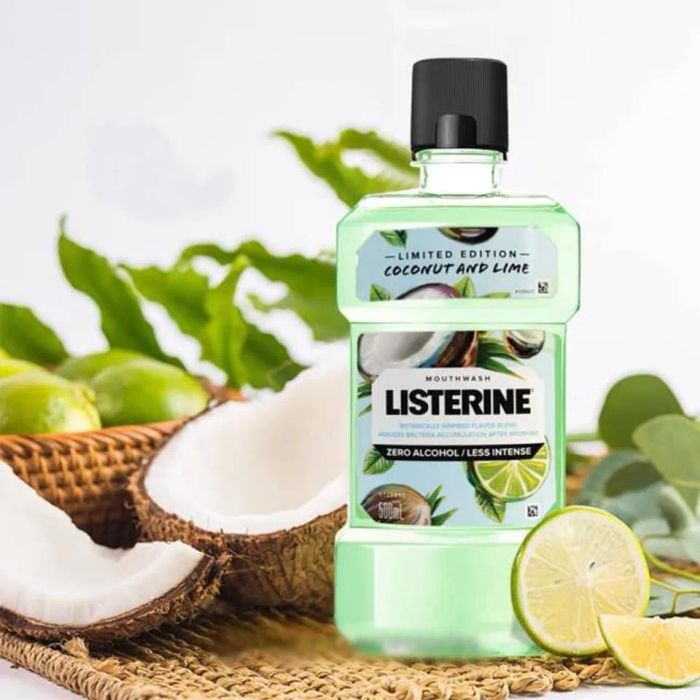 Dung dịch súc miệng Listerine Thái Lan Coconut & Lime vị Chanh Dừa