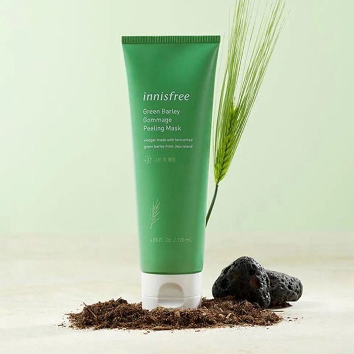 Đánh giá về sản phẩm tẩy tế bào chết Hàn Quốc Innisfree Green Barley Gommage Peeling Mask