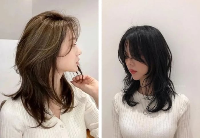 Tóc mullet layer nữ dài hot trend