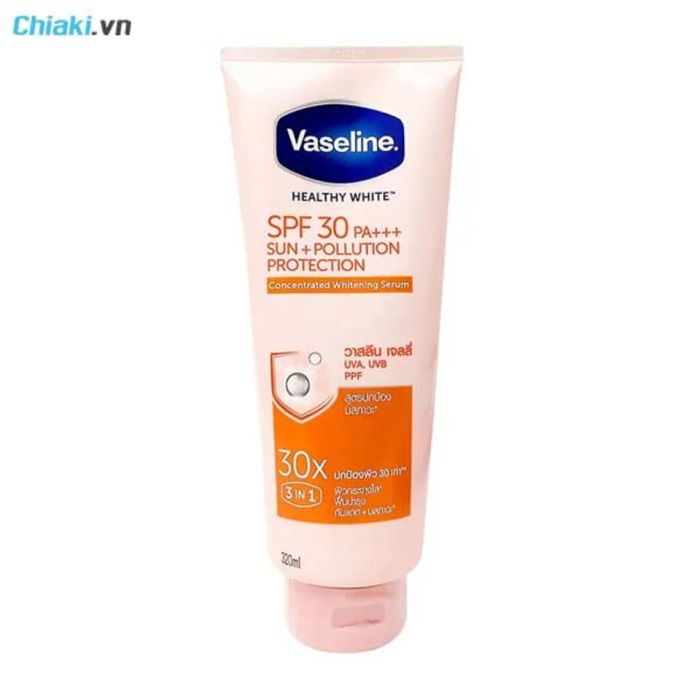 Kem dưỡng thể trắng da chống nắng Vaseline 30x SPF30 PA++