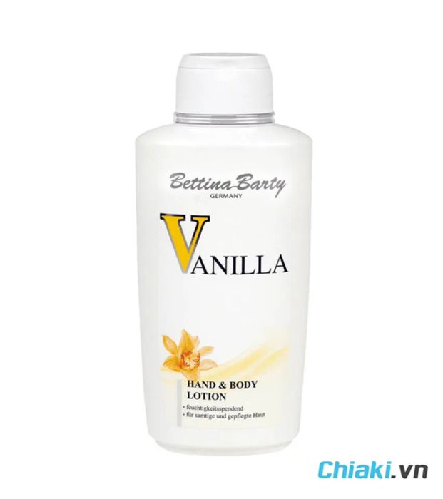 Sữa dưỡng toàn thân trắng da Bettina Barty Vanilla Hand Body 