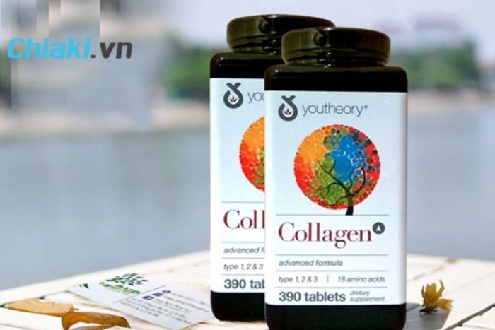 Viên uống đẹp da Collagen Youtheory 1 2 & 3 390 viên