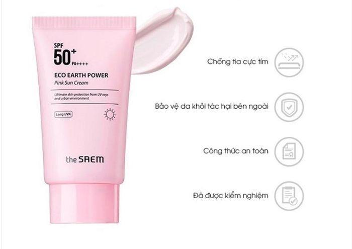 Kem chống nắng The SAEM Earth Power SPF 50+