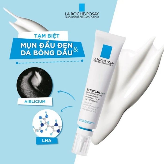 thành phần của kem trị mụn đầu đen La Roche Posay Effaclar K