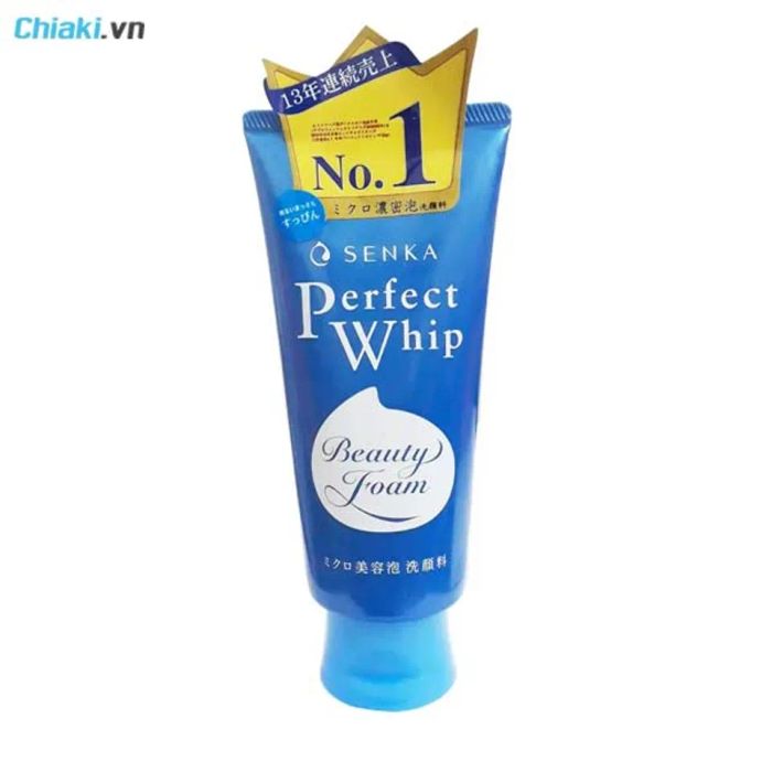 Sữa rửa mặt Senka Perfect Whip cho da nhạy cảm