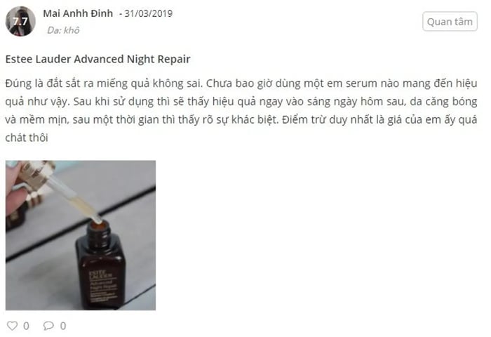 Đánh giá Serum Estee Lauder Advanced Night Repair 7