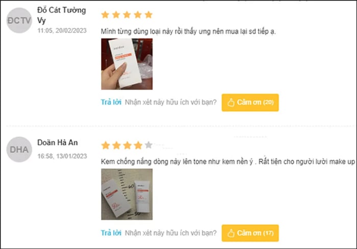 đánh giá kem chống nắng body Innisfree Triple Shield SPF 50