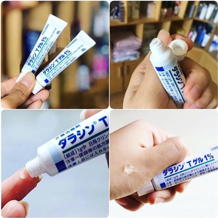 Kem trị mụn Gel 1% giúp làm khô mụn viêm, mụn sưng một cách hiệu quả