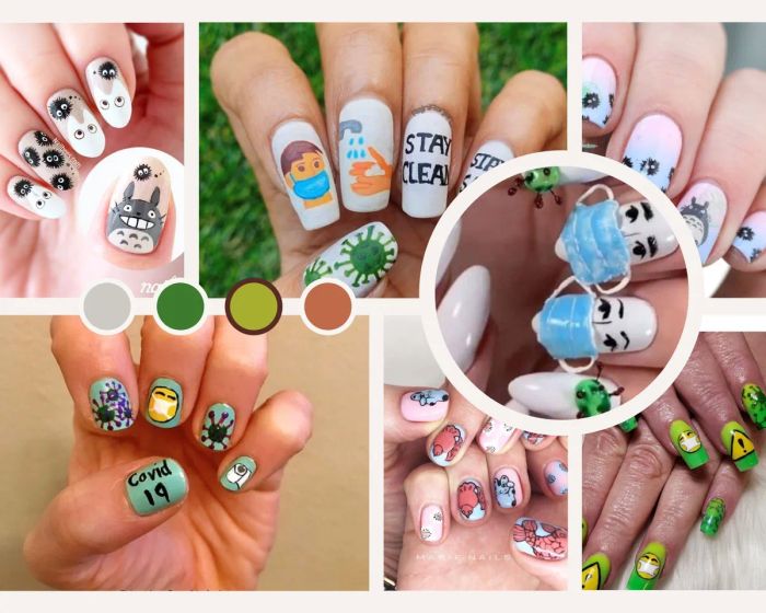 Mẫu nail đẹp trong mùa Covid