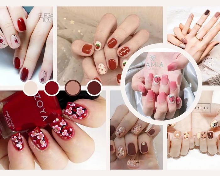 Mẫu nail đẹp cho dịp Tết