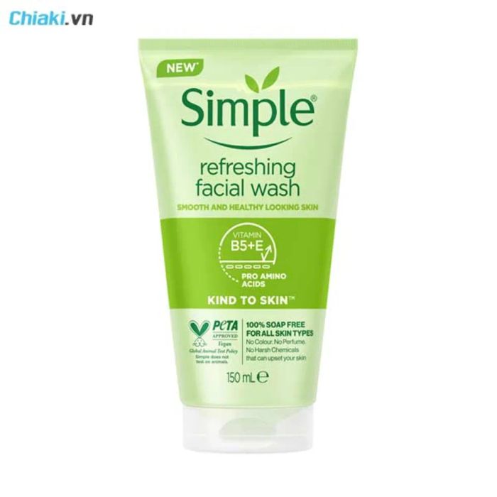 Sữa rửa mặt Simple Refreshing Facial Wash