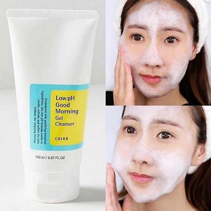 Sữa rửa mặt Hàn Quốc dành cho da khô mụn Cosrx Low PH Good Morning Gel Cleanser