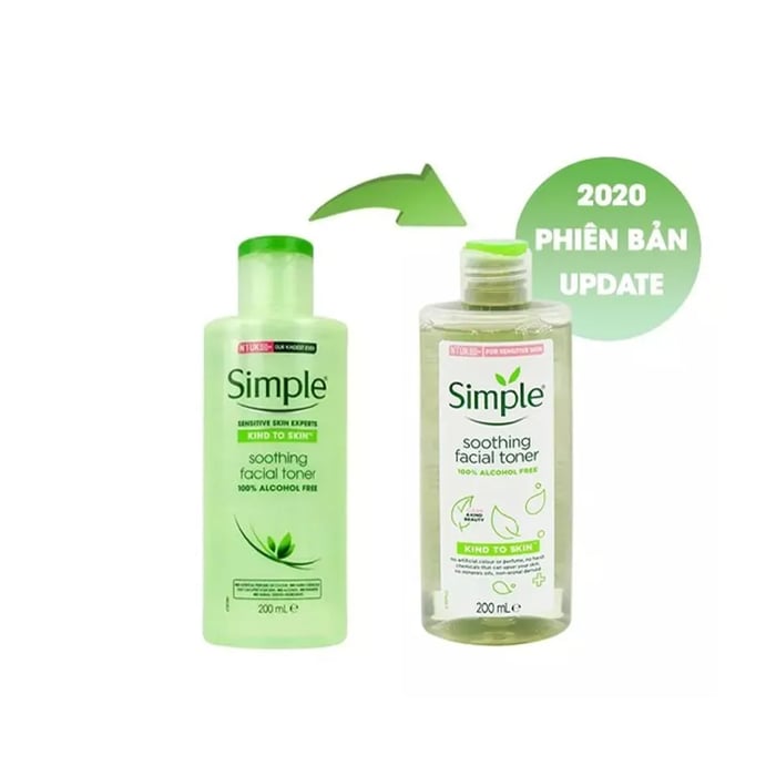 Simple Kind To Skin Soothing - Nước hoa hồng dành cho da hỗn hợp nhạy cảm