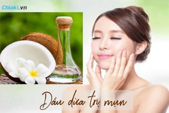 Cách trị mụn trứng cá tại nhà với dầu dừa