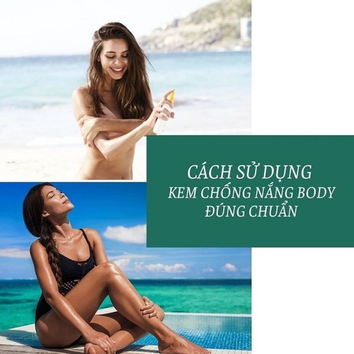 Hướng dẫn cách thoa kem chống nắng body khi đi biển