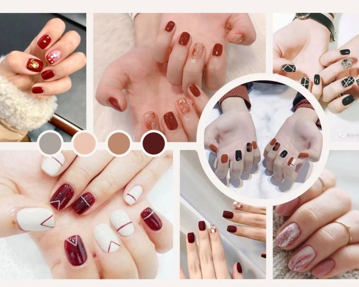 Mẫu nail đẹp đơn giản