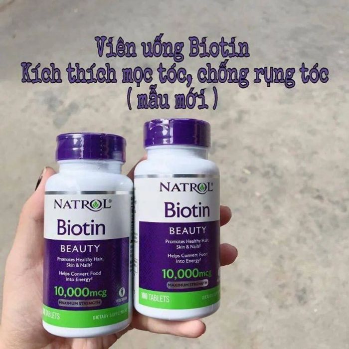 Đánh giá chi tiết về viên uống mọc tóc Natrol Biotin