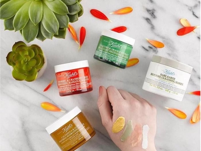 Combo skincare cho da hỗn hợp thiên dầu - mặt nạ Kiehl’s