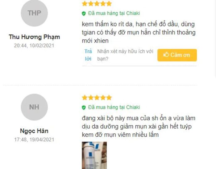 Đánh giá Kem trị mụn La Roche Posay Effaclar Duo+