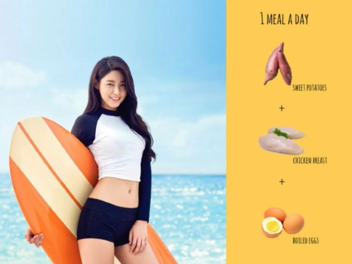 thực đơn giảm cân với khoai làng của Seolhyun (AOA)