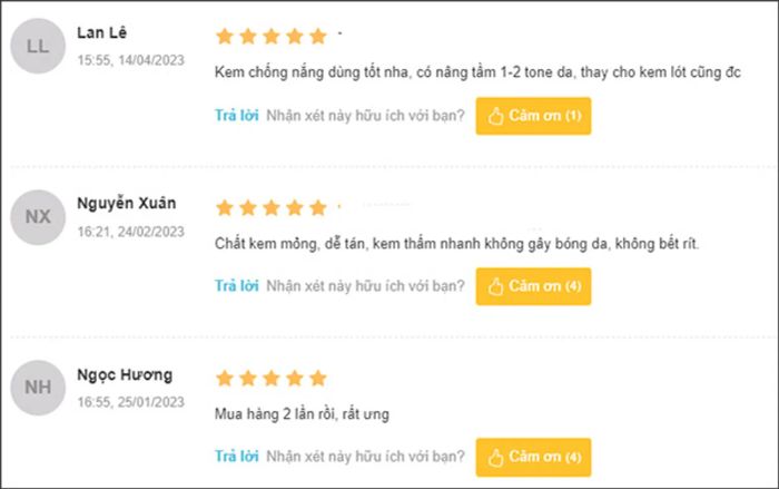 đánh giá về kem chống nắng body Altruist Dermatologist Sunscreen