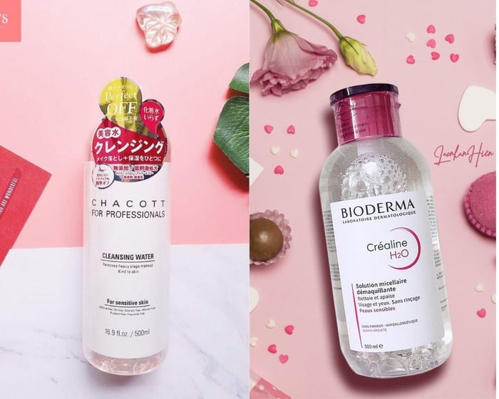 So sánh tẩy trang Chacott và Bioderma