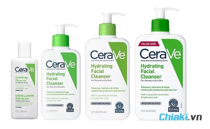 Sữa rửa mặt Cerave Hydrating Cleanser For Normal To Dry Skin