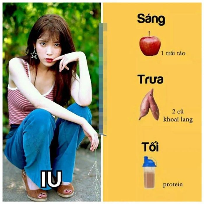 Thực đơn giảm cân bằng khoai lang của IU