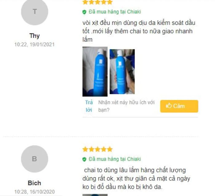 Đánh giá Xịt khoáng cho da dầu La Roche Posay Serozinc