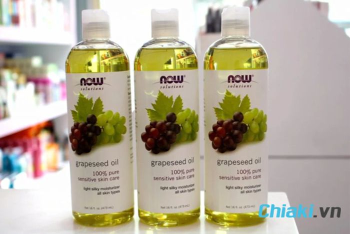 Tinh dầu dưỡng đẹp da Now Grapeseed Oil