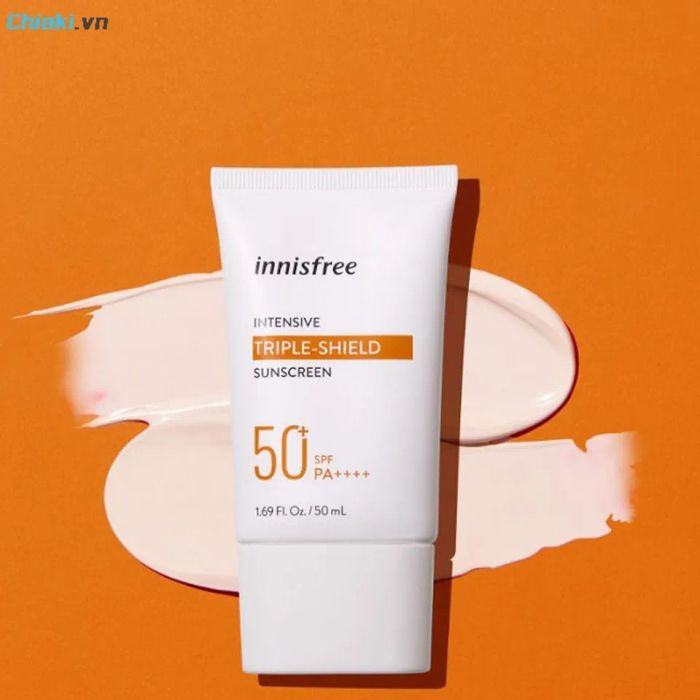 Kem chống nắng Innisfree Triple Shield SPF 50 dành cho da khô