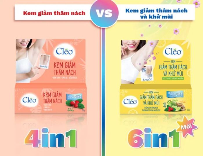 Sản phẩm trị thâm nách Cleo