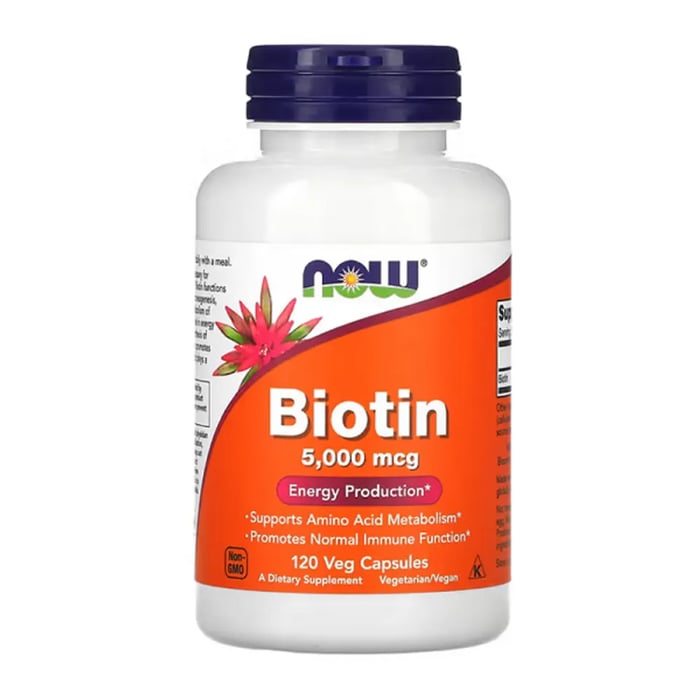 Thuốc kích thích mọc tóc cho người hói NOW Foods Biotin 5000mcg