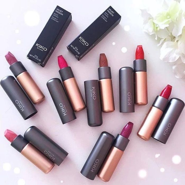 Bảng màu son Kiko Velvet Passion Matte Lipstick đang rất hot