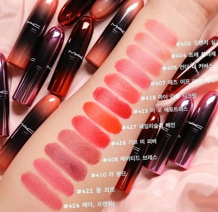 Bảng màu son Mac Love Me