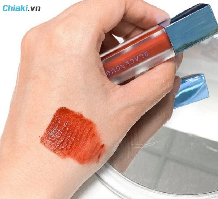 Son Black Rouge màu đỏ cam Tint Ver6 A28