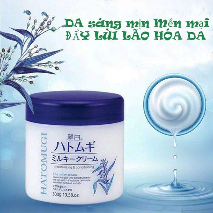 Kem dưỡng ẩm Hatomugi Moisturizing Conditioning The Milky Cream