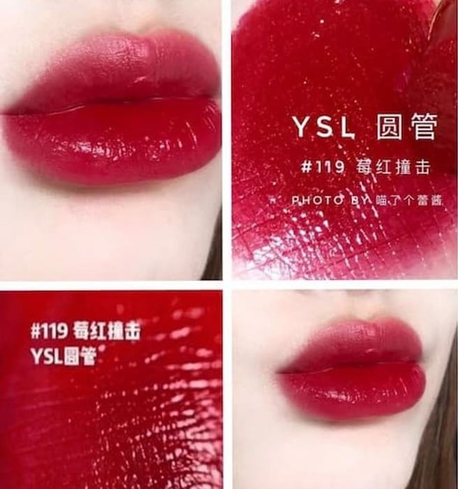 Son Thỏi YSL Slim 119 Light Me Red Đỏ Hồng Bản Giới Hạn