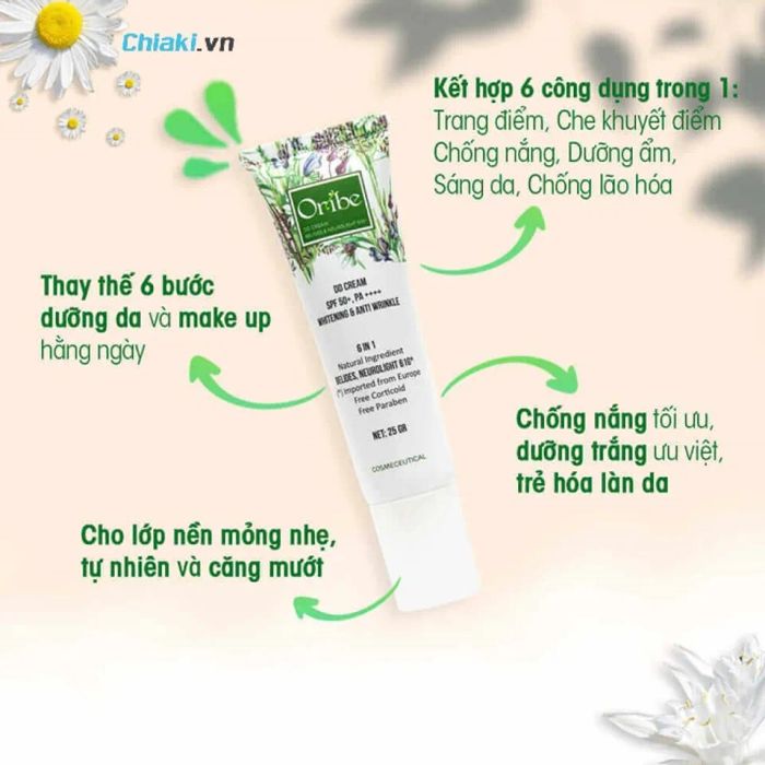 Kem che khuyết điểm dưỡng trắng da DD Cream Oribe