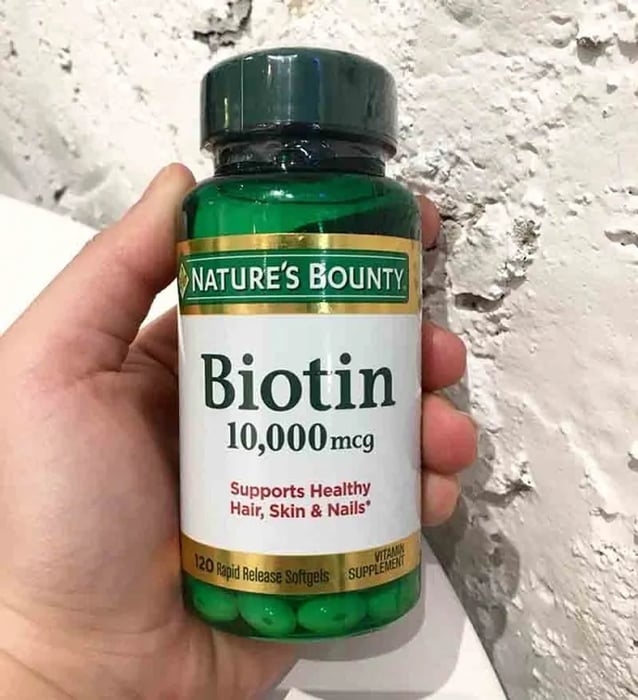 Viên uống bổ sung dưỡng chất cho da tóc móng Nature’s Bounty Biotin 10.000mcg