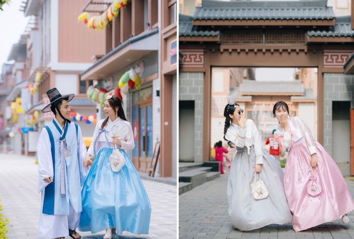 Trải nghiệm bộ trang phục truyền thống Hanbok tại K-Town