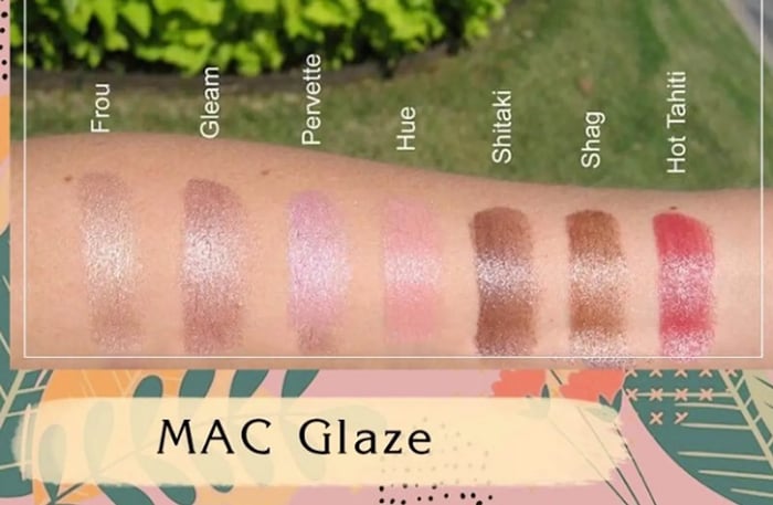 Bảng màu son MAC Glaze