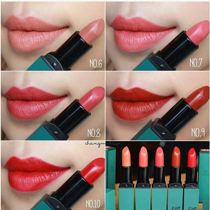 son bbia last lipsitck red màu 10 màu đỏ hồng