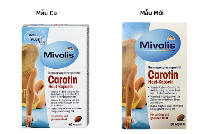 Viên Uống Chống Nắng Mivolis Carotin Das Gesunde Plus, Đức