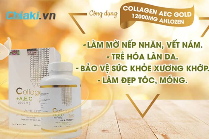 Collagen Mỹ dành cho phụ nữ: Collagen AEC Gold Ahlozen