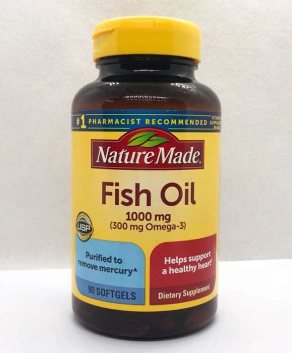 Dầu cá Nature Made Omega 3 Fish Oil 1000mg của Mỹ