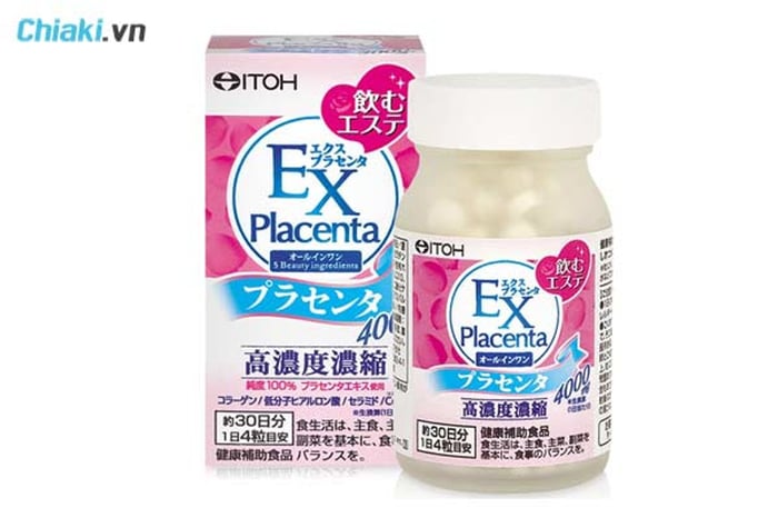 Viên nhau thai cừu Itoh EX Placenta Nhật Bản