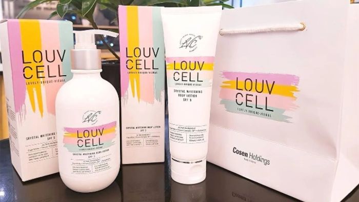 Thiết kế của kem dưỡng thể trắng da Body Louv Cell đẹp mắt