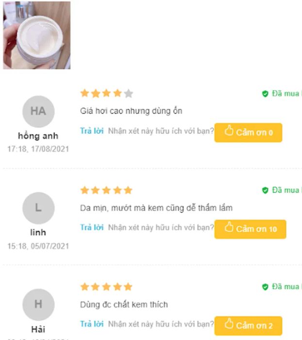 Đánh giá từ người dùng