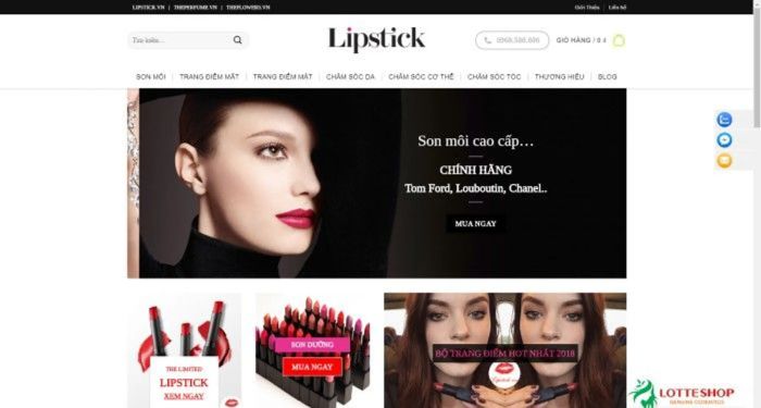 Lipstick - Địa điểm bán son chính hãng